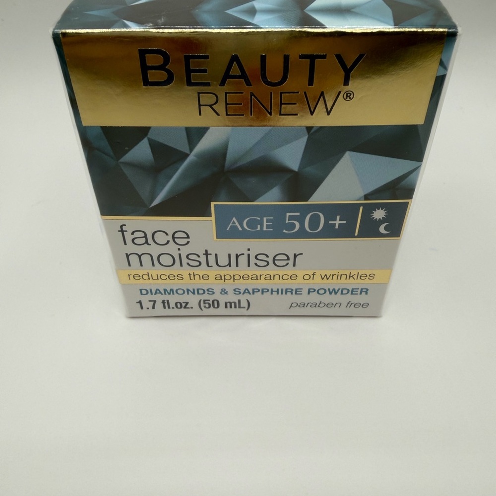 Face Moisturizer for Age 50+ - Blue and Gold